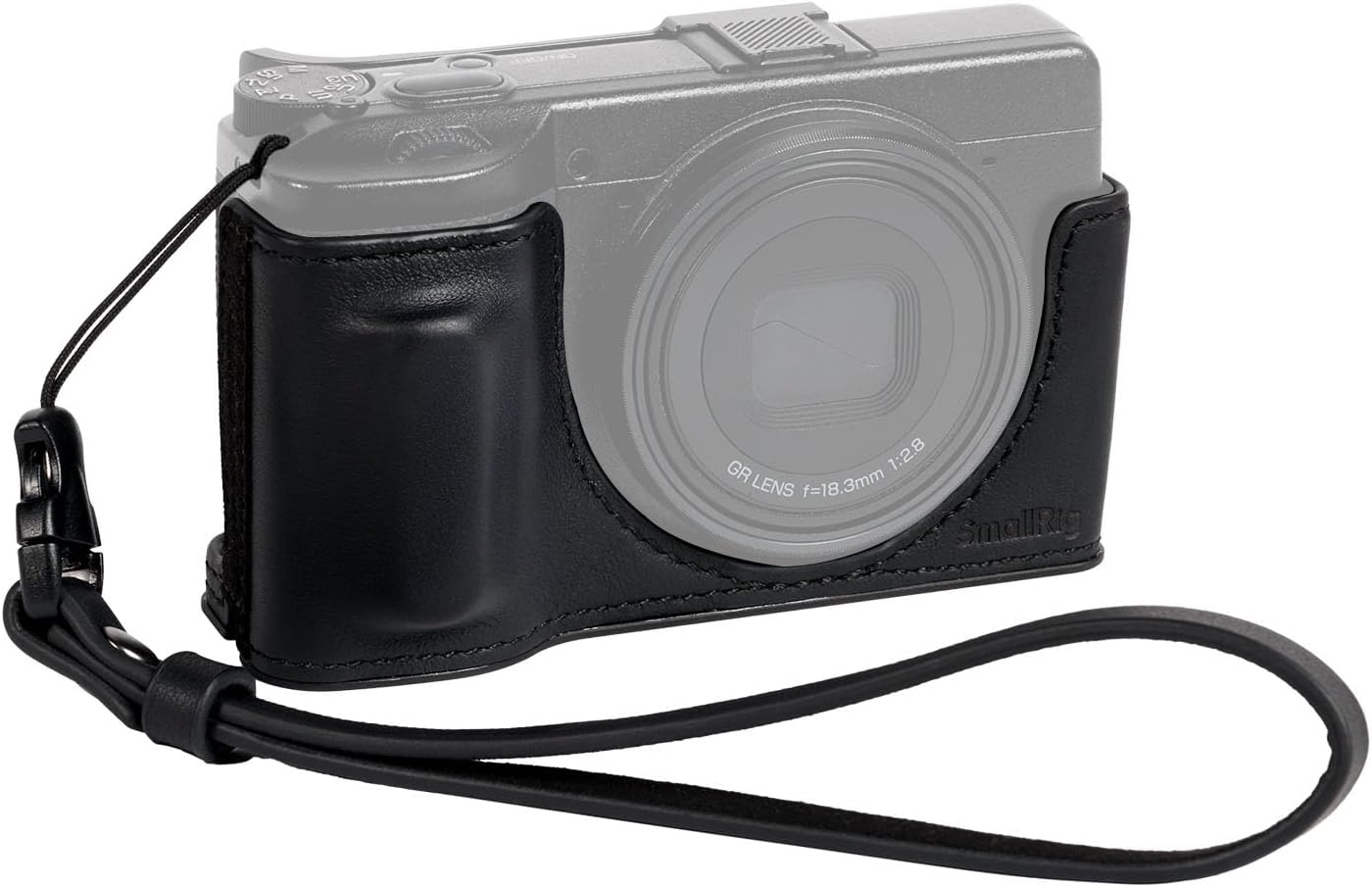 Detalle de SmallRig Étui en Cuir Véritable Série GR IV/GR III pour Ricoh GR IV/GR III — Noir