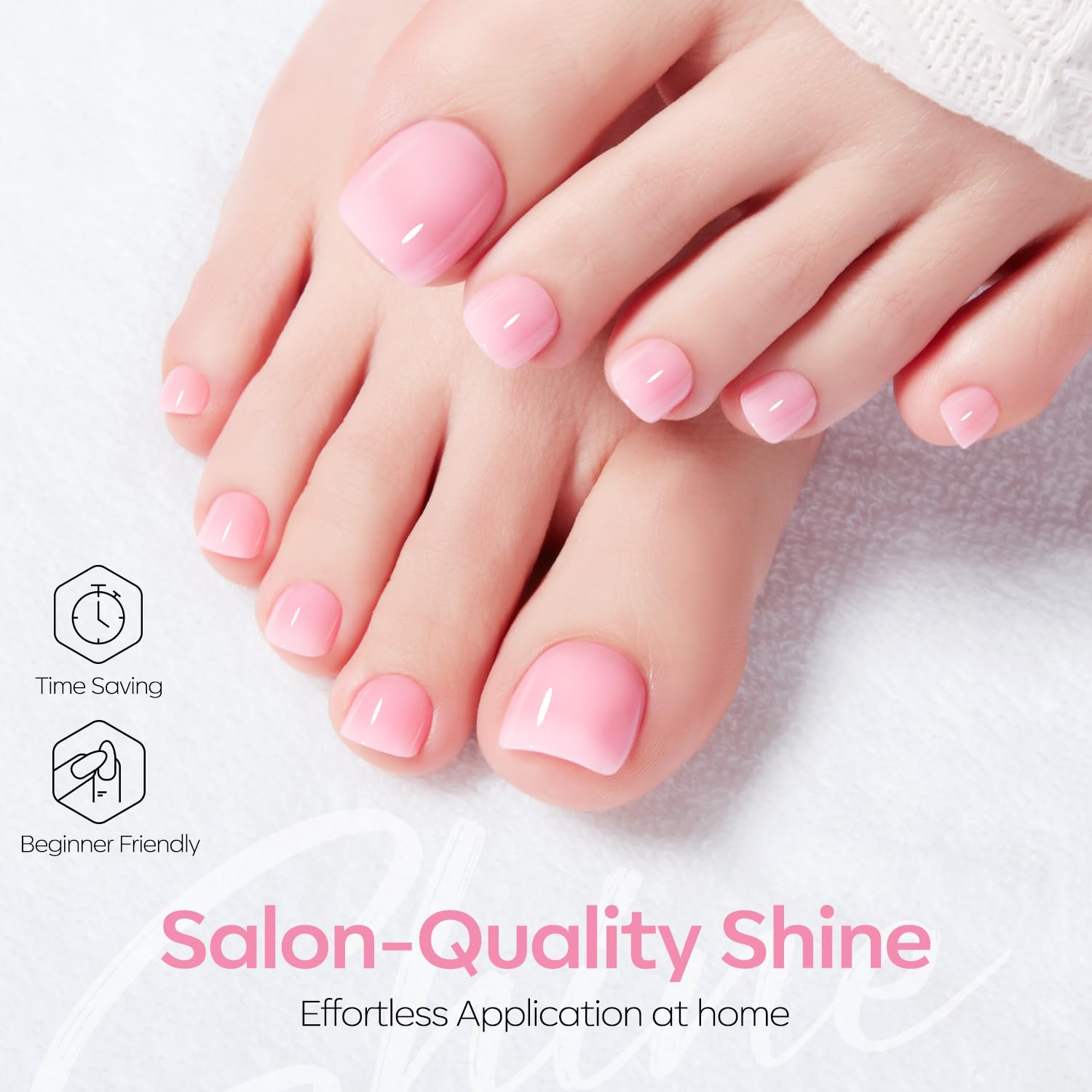 Detalle 2 de Modelones Press-On Toenails, 36-Piece Set