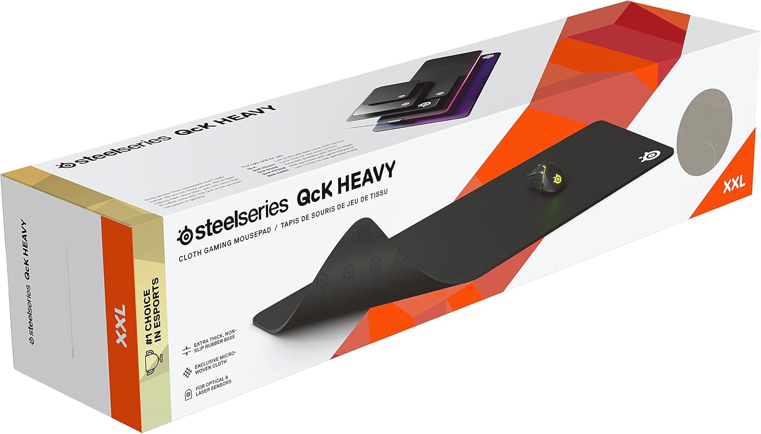 Detalle de SteelSeries QcK Heavy XXL tapis gaming 6mm 🖱