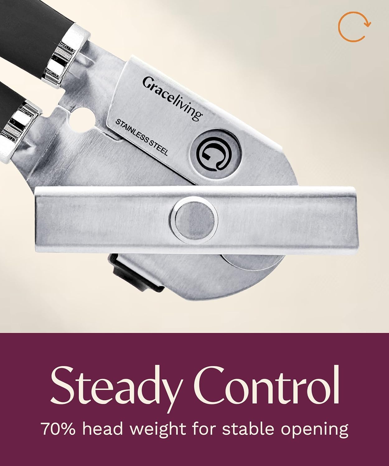 Thumbnail 5 de Graceliving Premium Multifunction Magnetic Manual Can Opener & Bottle Opener (Black)