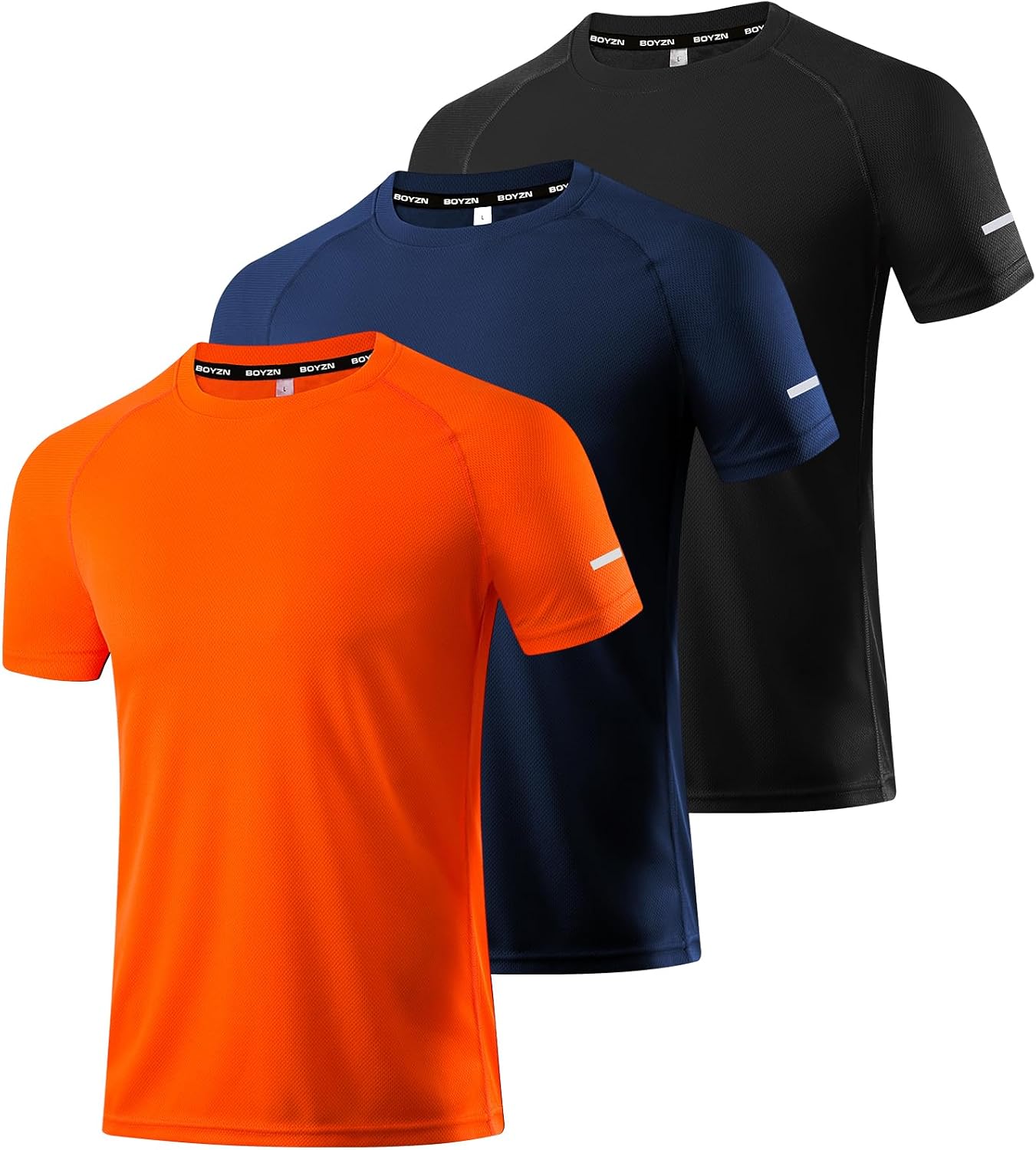 Detalle de Boyzn 1, 3, 5 or 7 Pack Men’s Workout & Running Shirts (Dry Fit Moisture Wicking)