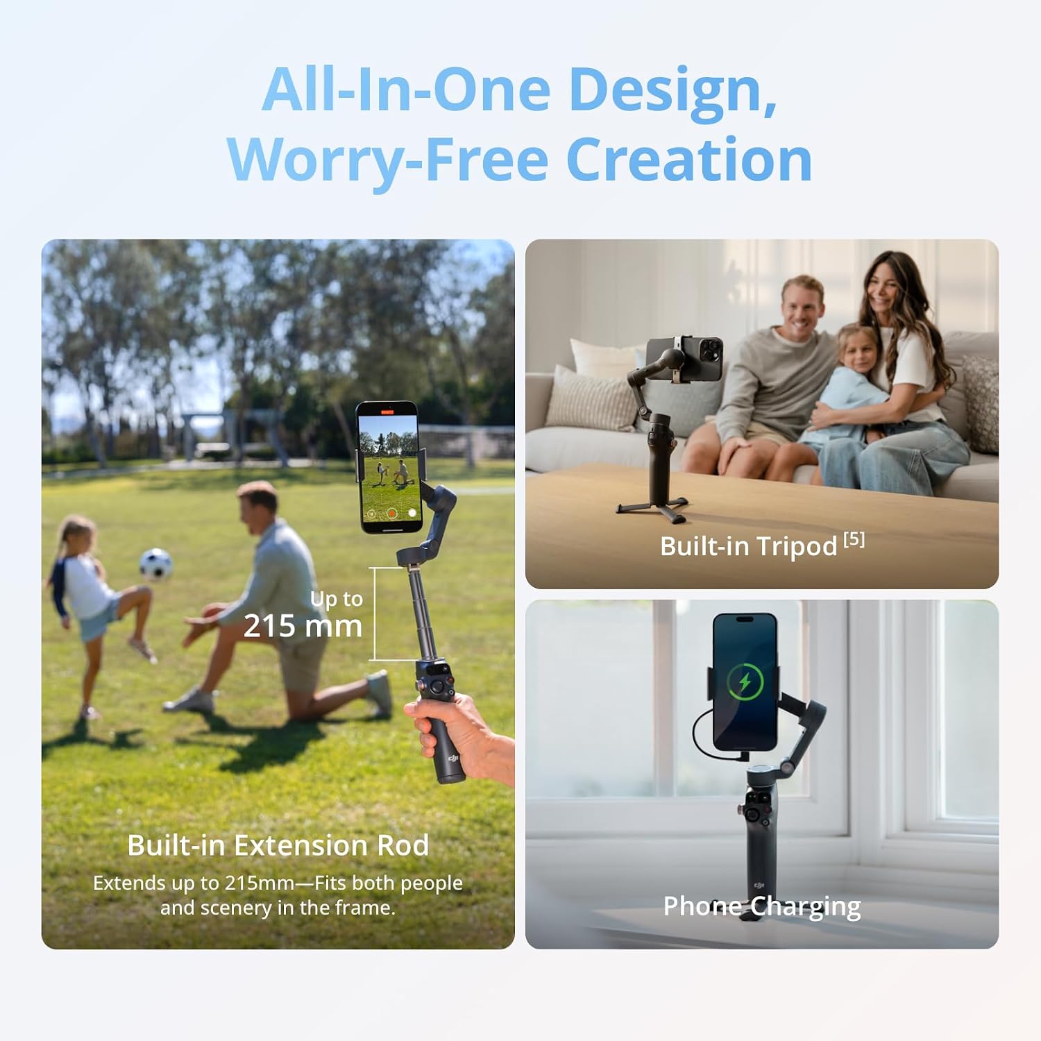 Detalle de DJI Osmo Mobile 8 190021165779 Phone Gimbal with 360° Tracking