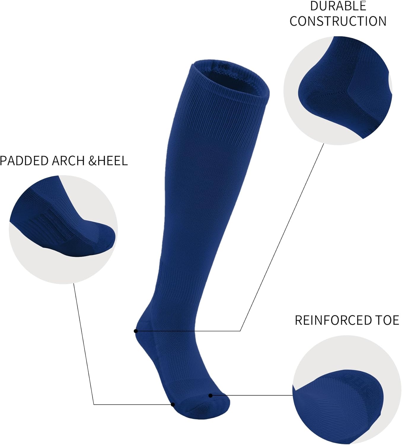 Thumbnail 2 de QBK Toddler Baseball Socks Belt Set