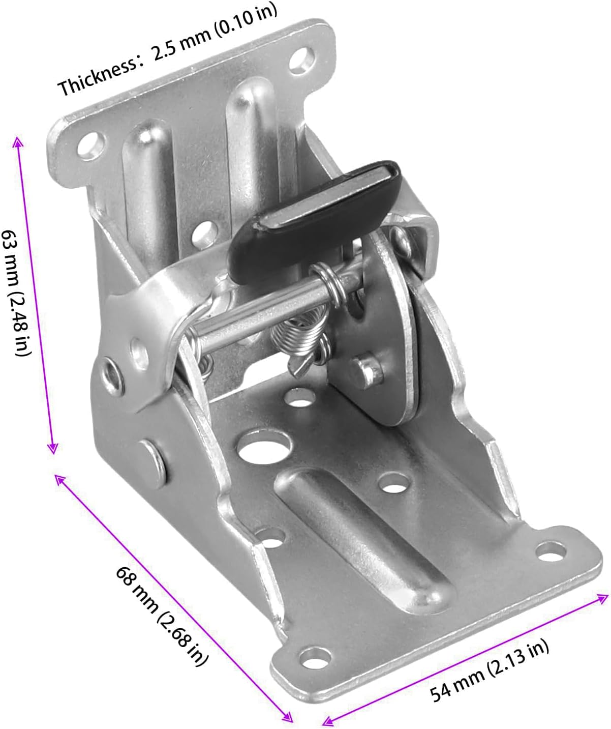 Thumbnail 1 de TAICHEUT 8-Count Folding Self-Lock Hinges Brackets for Tables and Furniture