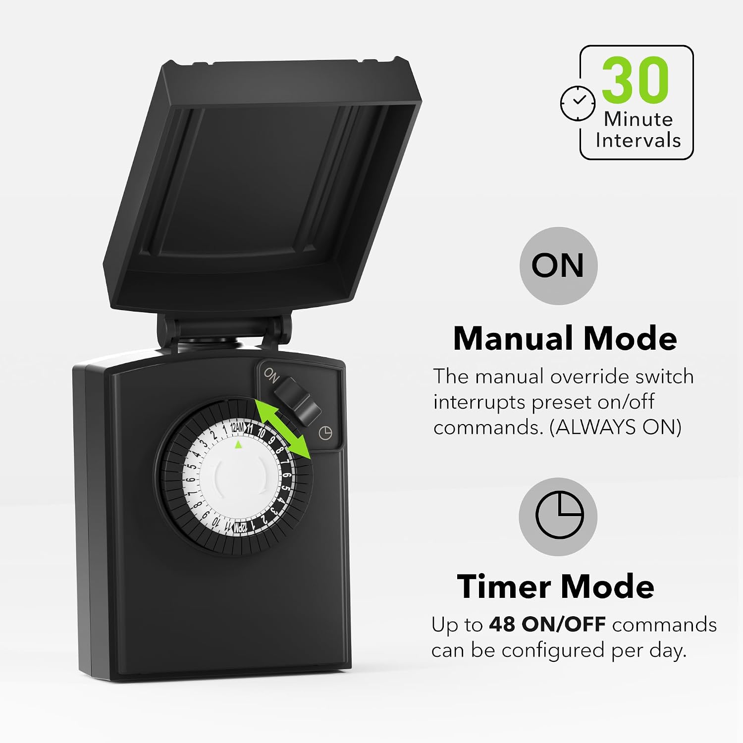 Detalle de BN-LINK Outdoor Timer Outlet 30-Minute Intervals