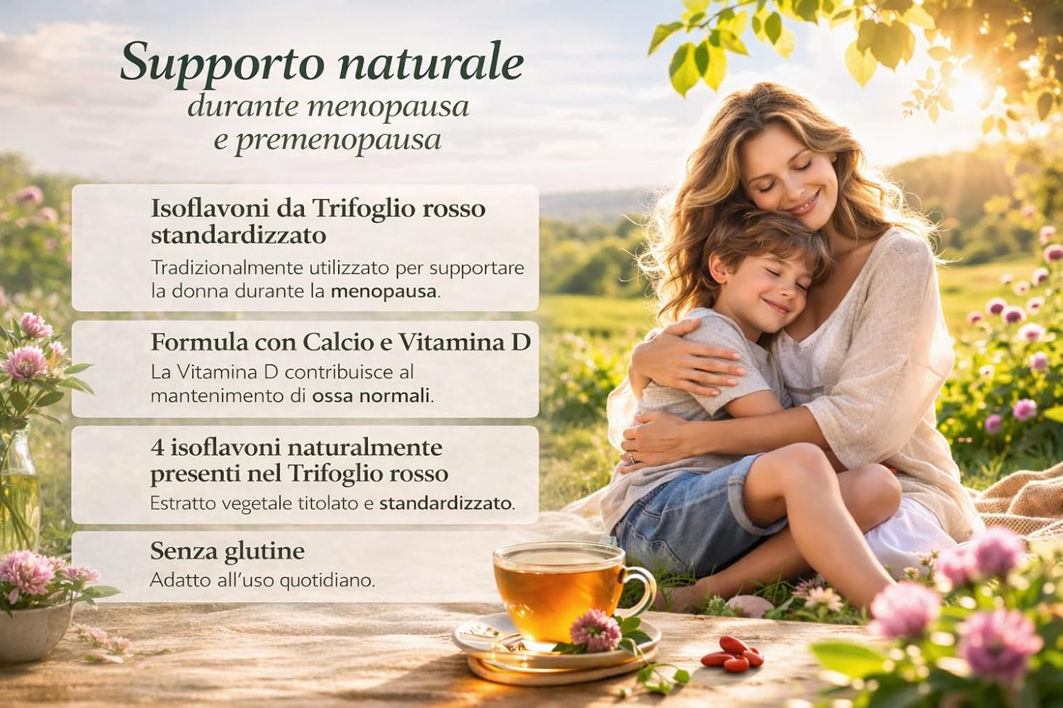 Thumbnail 4 de NAMED Promensil Forte: integratore di isoflavoni da trifoglio rosso per menopausa e premenopausa