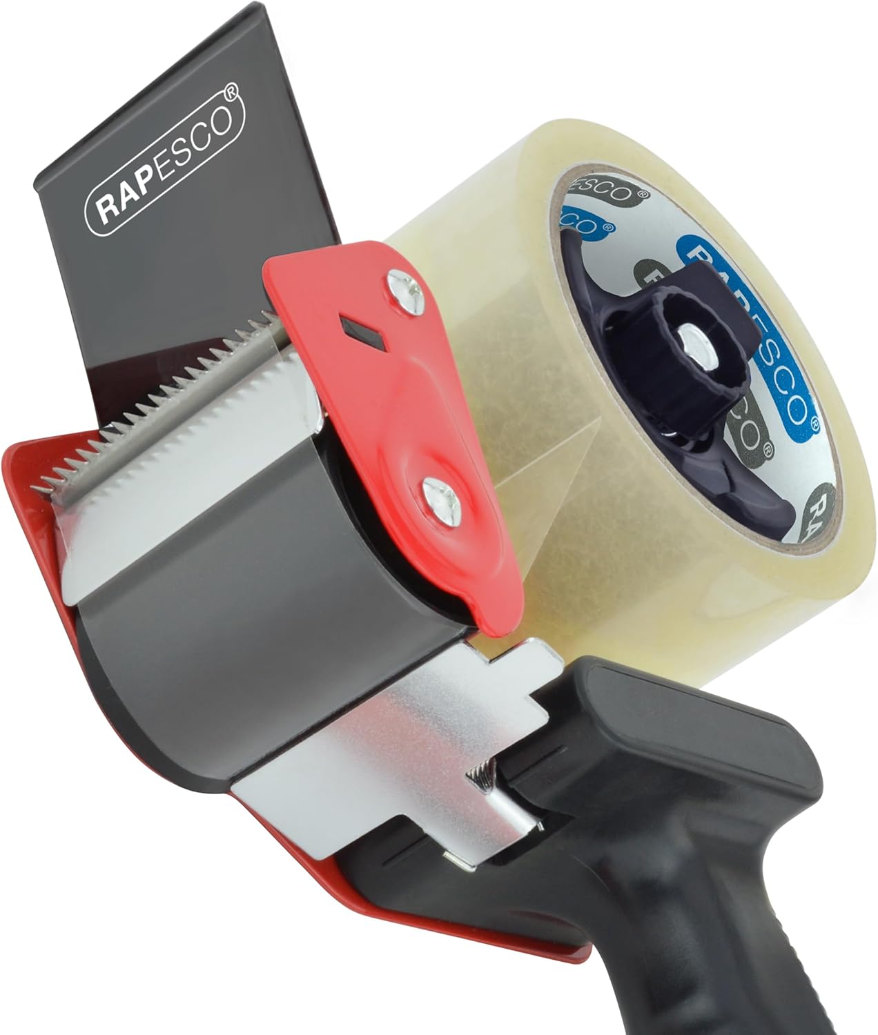 Detalle 2 de Rapesco 1557 Dispenser per Nastro Adesivo da Imballaggio con Germ-Savvy e 2 Rotoli Trasparenti