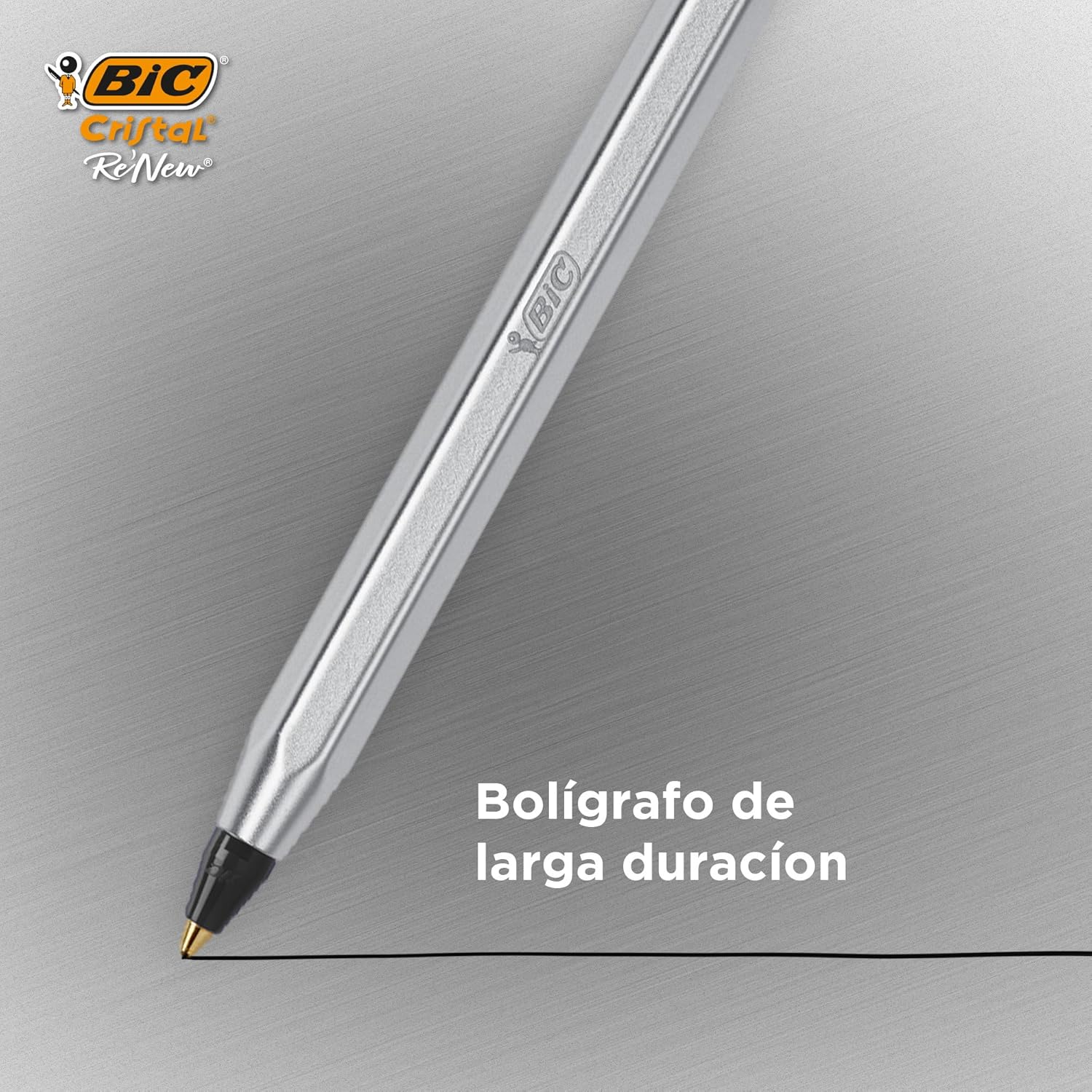 Thumbnail 5 de BIC Cristal Re'New Bolígrafo Metal Recargable 🖊️ (2+4)