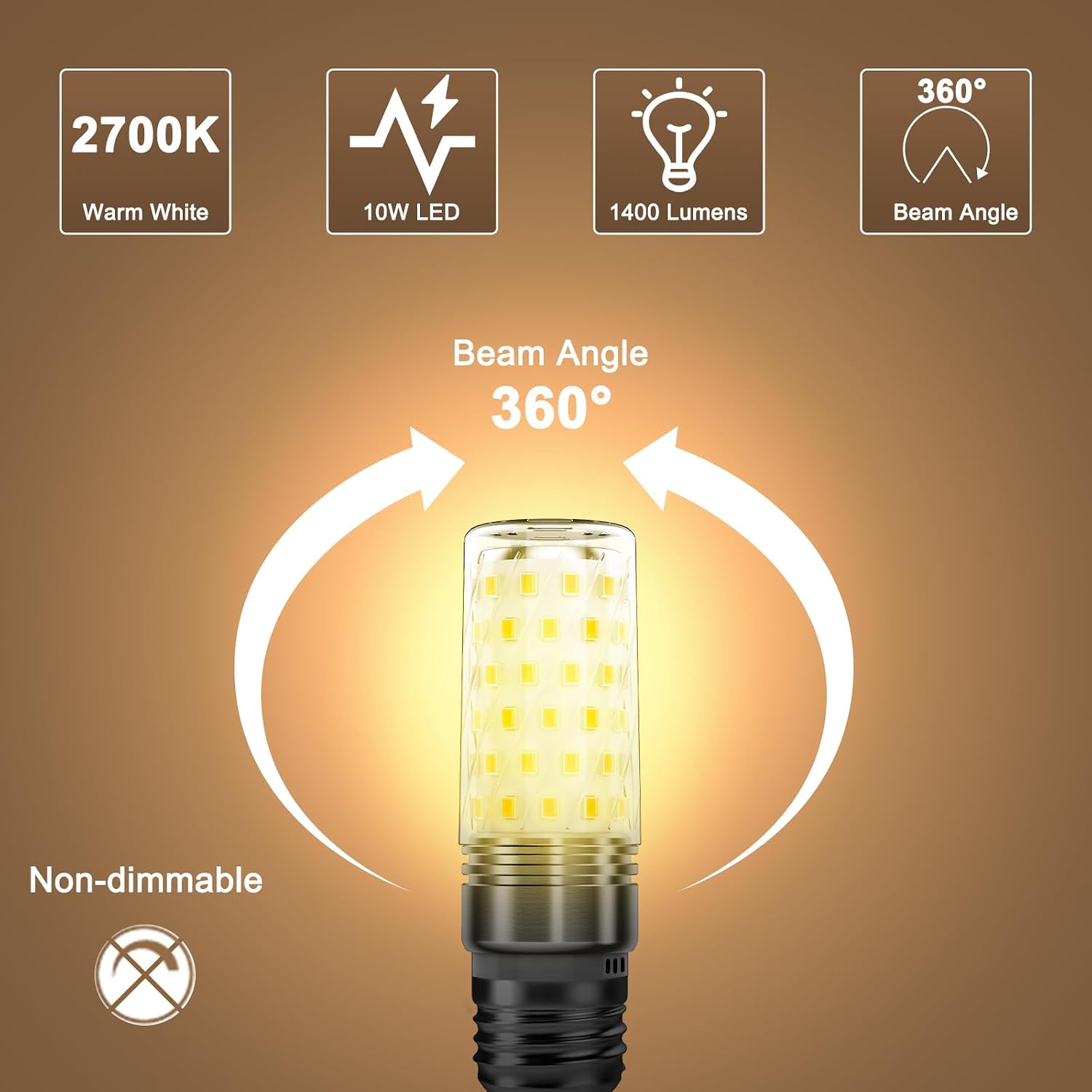 Detalle de Auting E27 LED 1400 lm Pack de 2