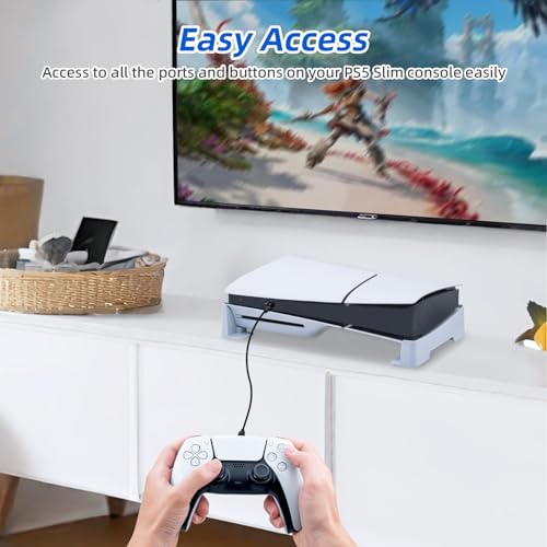 Detalle de McBazel Soporte Horizontal para PS5 Slim y PS5 Pro (Disc y Digital)