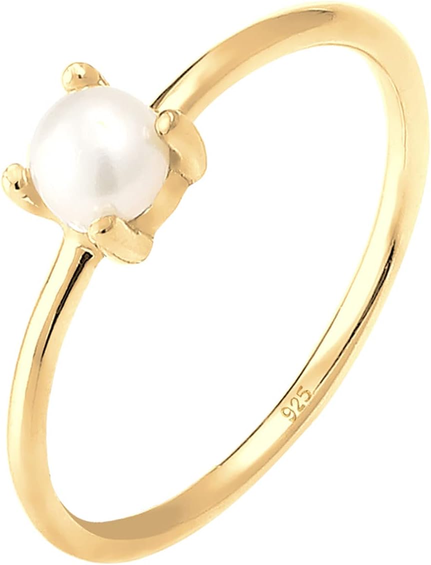 Detalle de Elli Ring Süßwasserperle filigran 💍