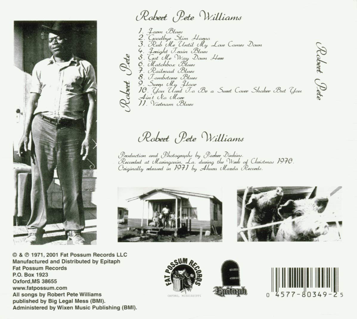 Detalle 2 de Robert Pete Williams 80349 Audio CD, 51-Minute Runtime