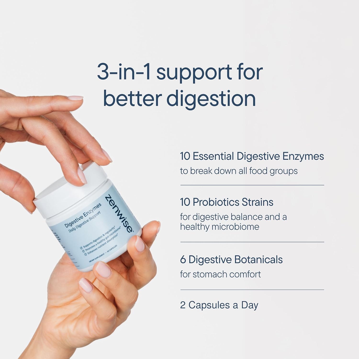 Detalle de Zenwise Health Digestive Enzymes, 180 Count