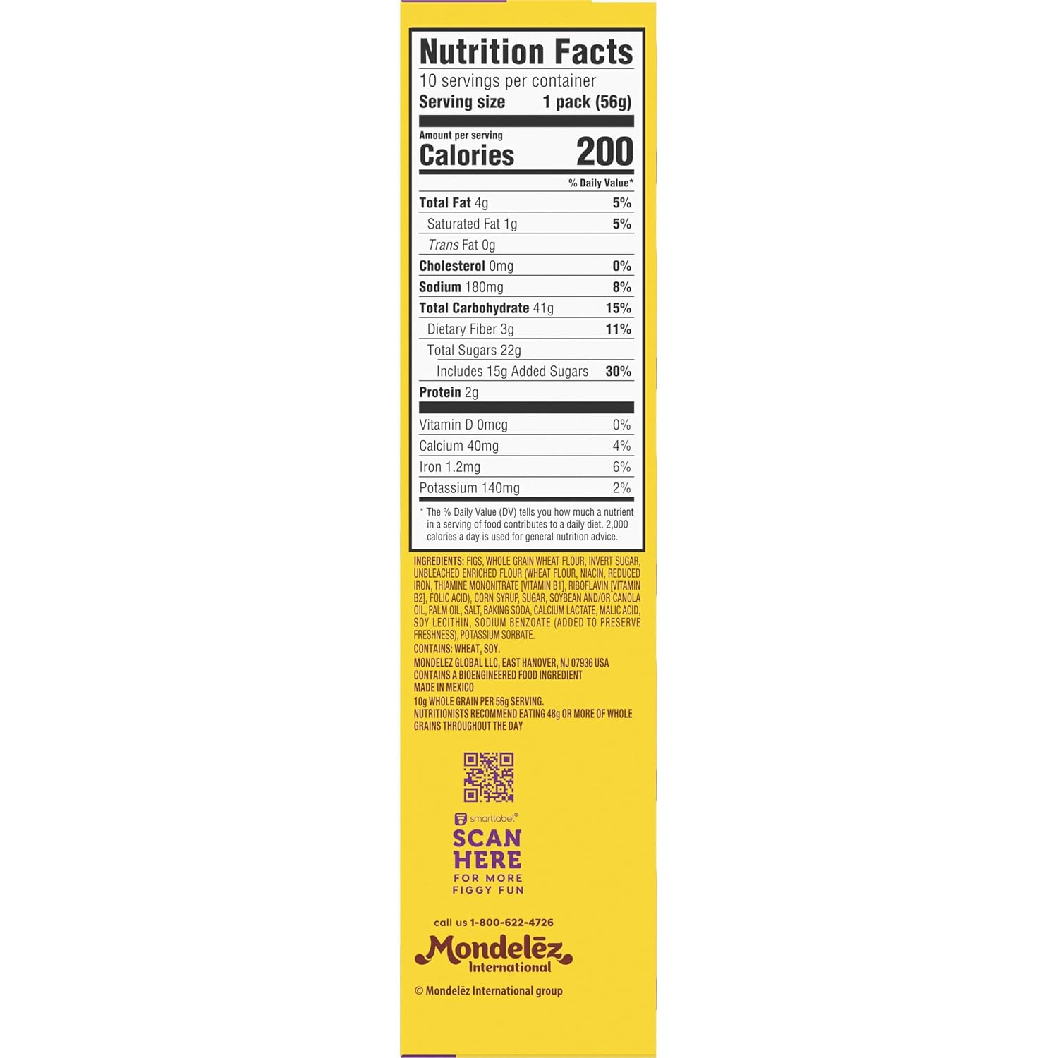 Detalle de NEWTONS Soft Baked Real Fruit Fig Bars, 40 Individually Wrapped Snack Packs