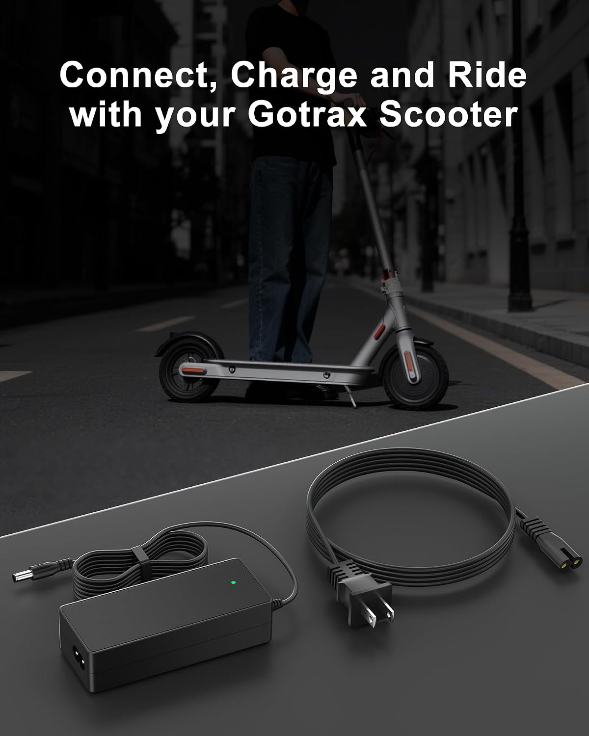 Thumbnail 1 de VHBW 42V 2A Electric Scooter Charger for GoTrax Series