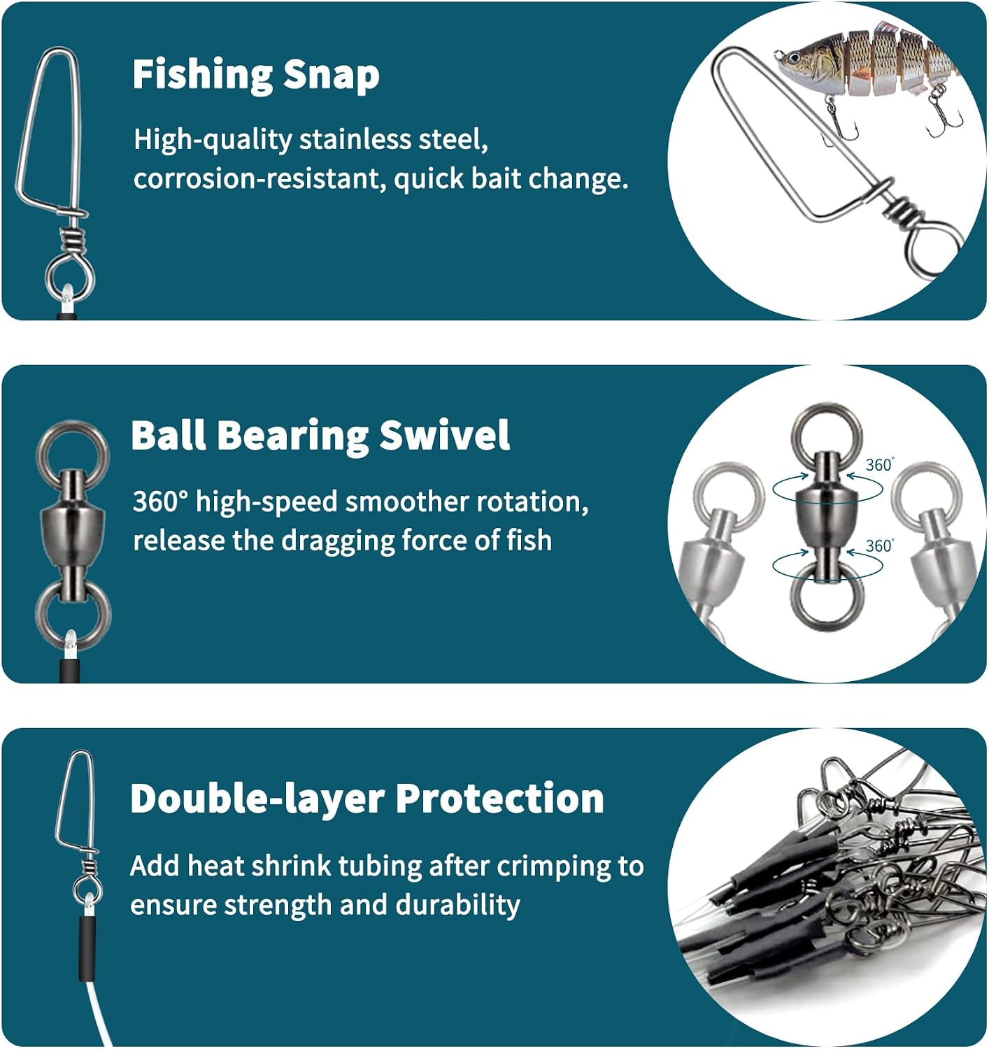 Detalle 2 de Eupheng Fluorocarbon Fishing Leaders