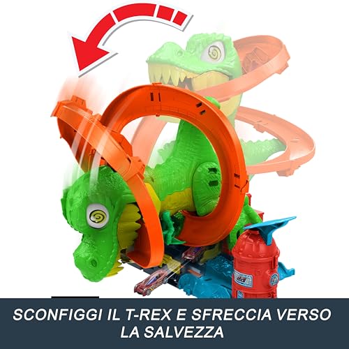 Thumbnail 5 de Hot Wheels T-Rex Battaglia Infuocata – camion giocattolo in scala 1:64
