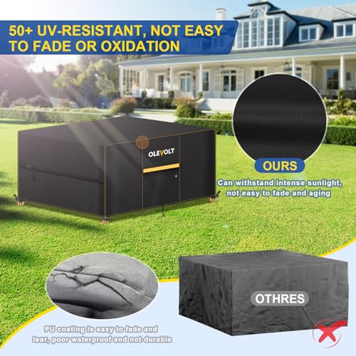 Thumbnail 5 de Housse pour table de jardin OLEVOLT – protection extérieure Oxford 420D 150x90x74 cm