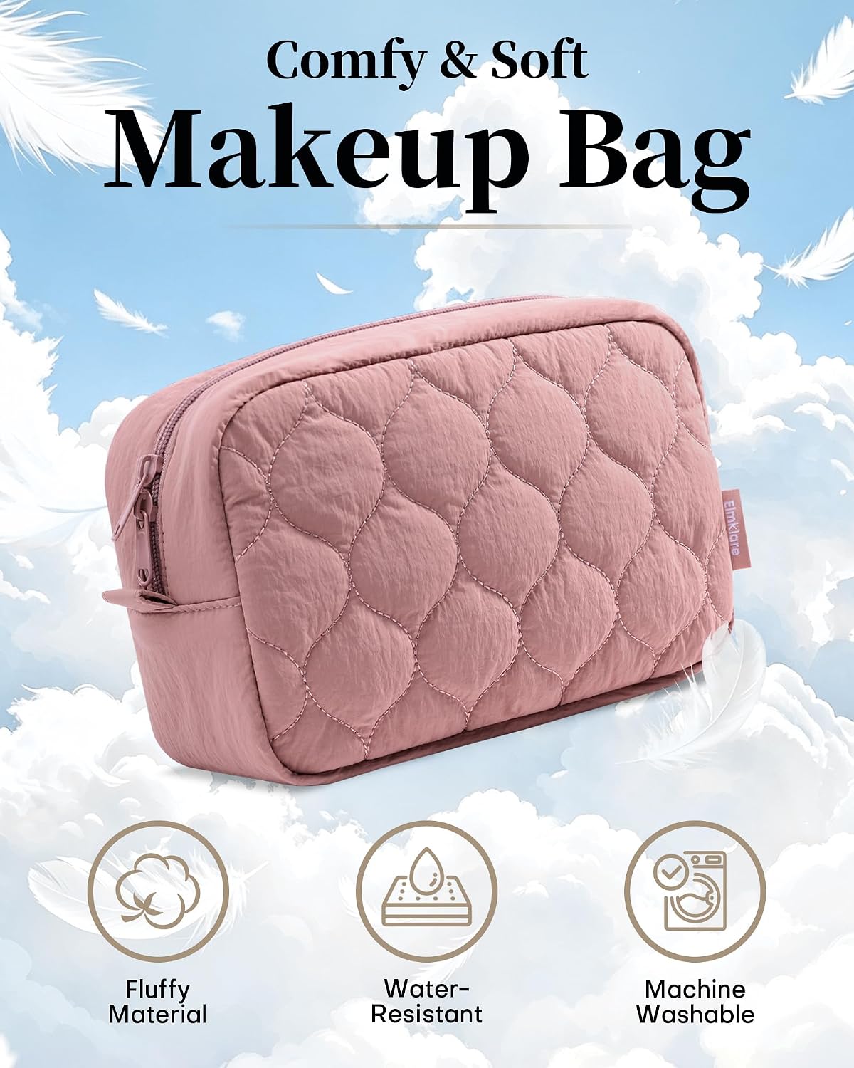 Detalle 2 de Travel Makeup Bag, 9 x 6 x 3.7 inches