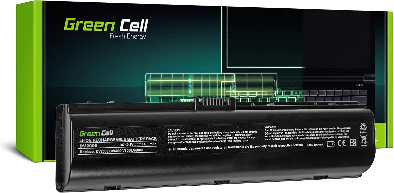 Detalle de Green Cell S Serie HSTNN-DB42 laptopbatteri, 4400 mAh, 10,8 V, 6 celler