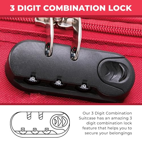Detalle de Flymax Cabin Suitcase 55x40x20 / 55x35x20 – Lightweight Cabin Luggage