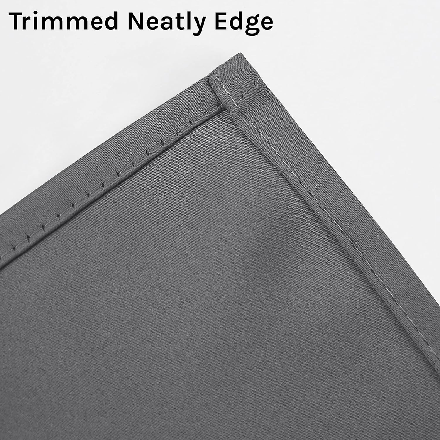 Thumbnail 3 de My home store Charcoal Blackout Curtains – 2 Panels, 90" x 72", Eyelet, Thermal Insulated