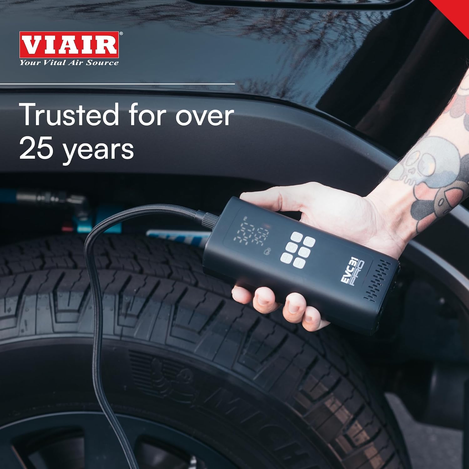 Detalle de Viair Every Vehicle Carry EVC31 PRO — Rechargeable Portable Tire Inflator