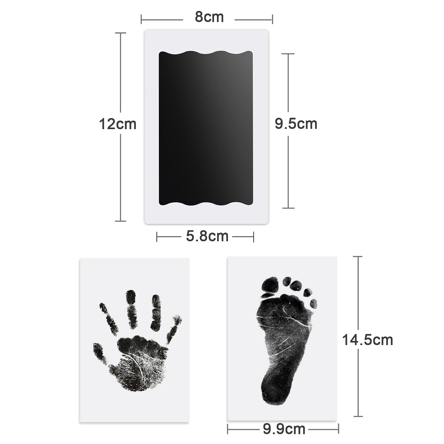 Thumbnail 5 de Nabance Baby Abdruckset 4 Stempelkissen für Hand- und Fußabdruck