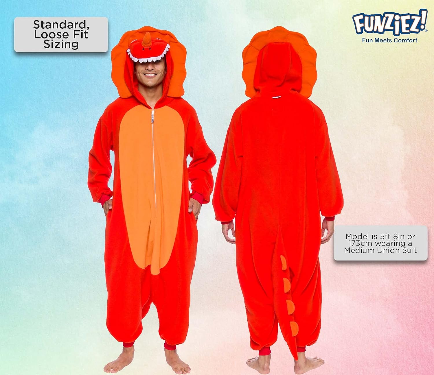 Detalle de Funziez! Adult Animal Onesie Costume with Pockets for Cosplay and Halloween