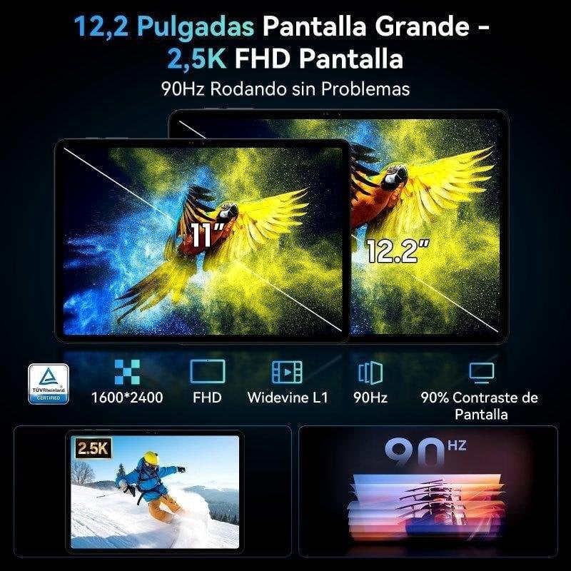 Detalle de tabwee T60 4G 12,2" con teclado y stylus, 48GB + 256GB