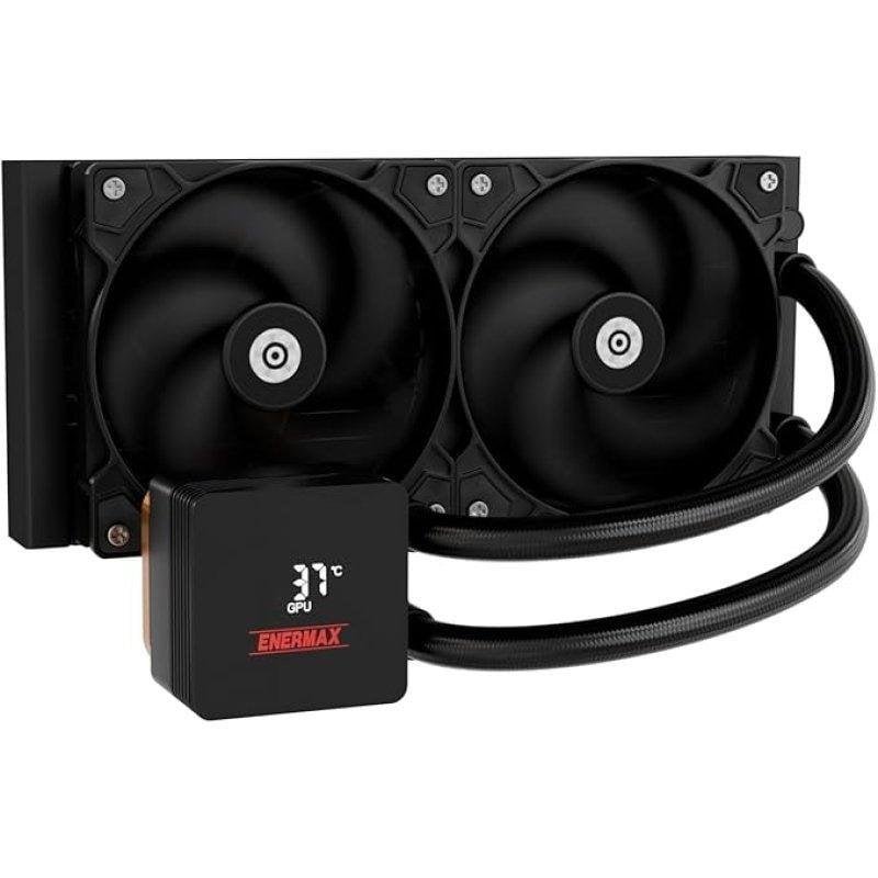 Detalle 2 de Enermax Liqmax IV 240 mm: refrigeración líquida AIO para CPU con control PWM y display app