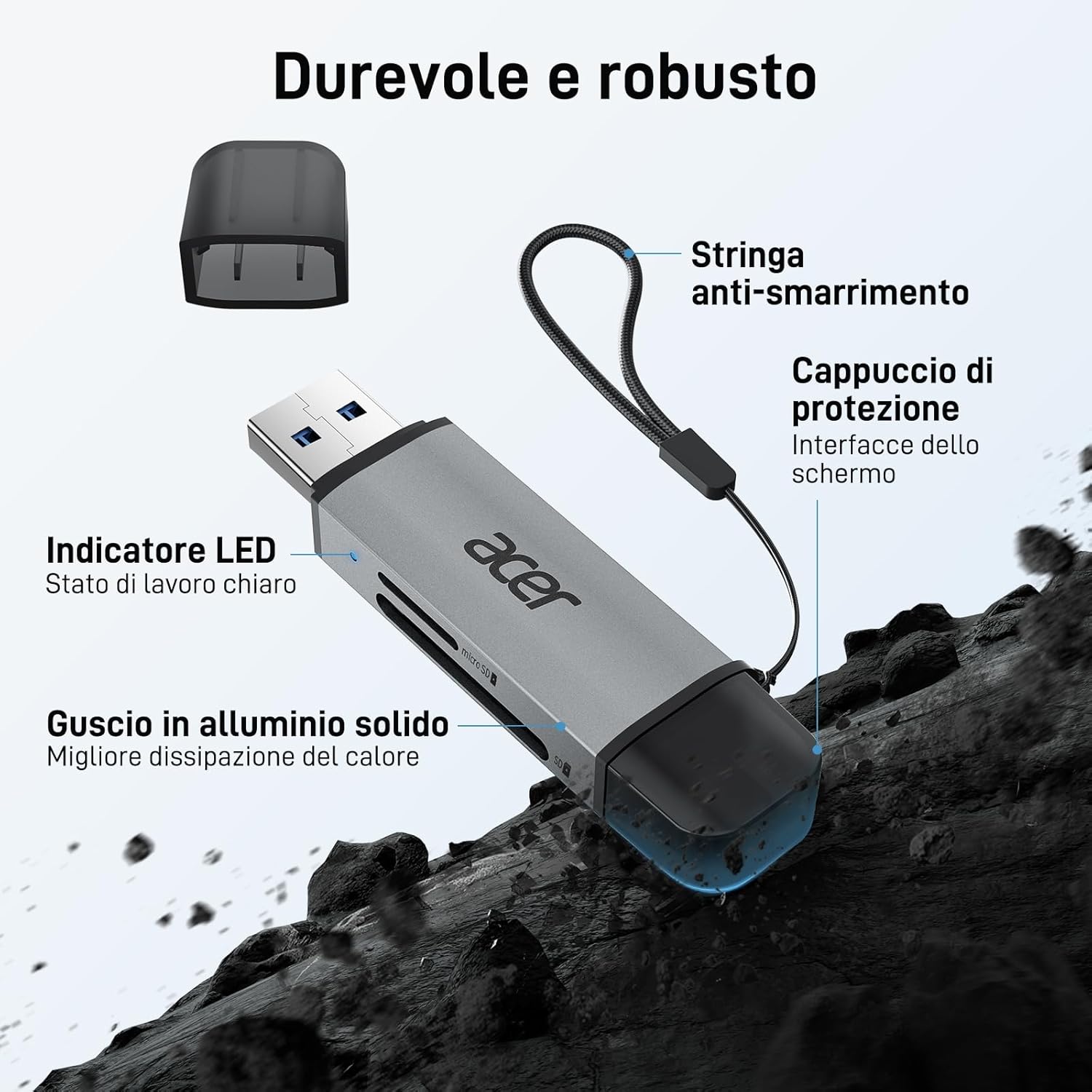 Thumbnail 6 de Acer Lettore di schede SD e USB‑C per SD/MicroSD