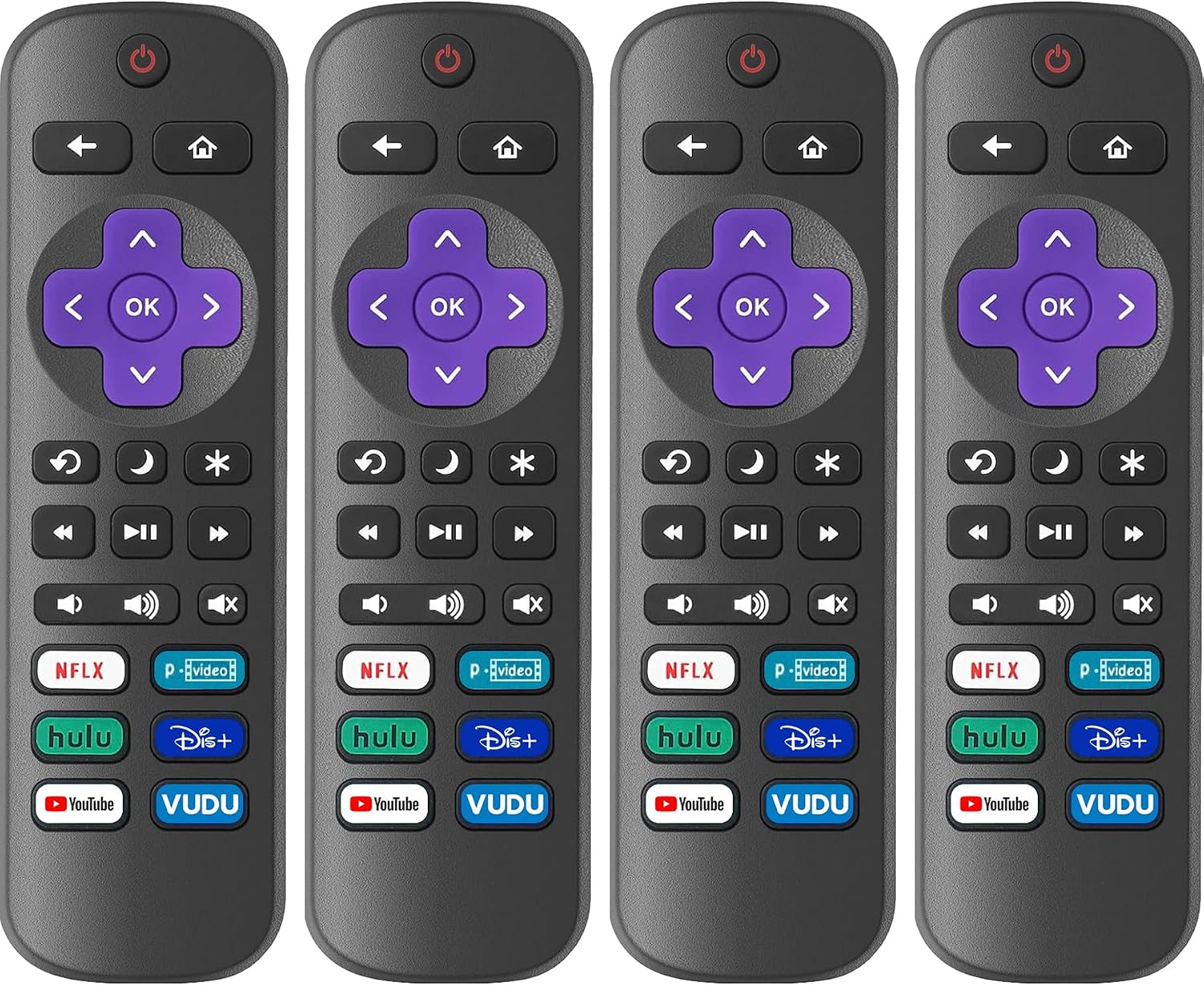 Detalle de YesBes 4-Pack Roku TV Remote