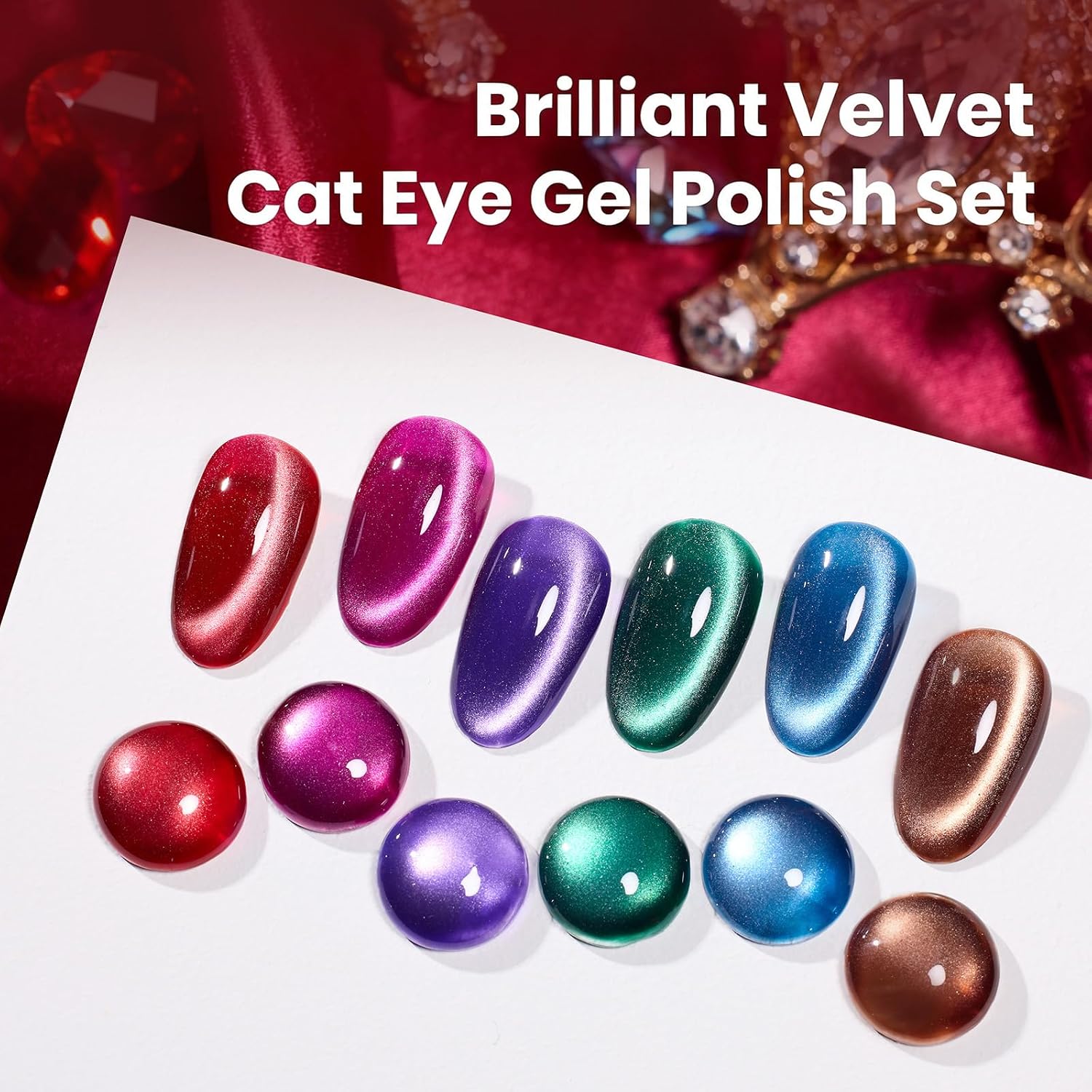 Detalle 2 de beetles Cat Eye Gel 6-color Set 💅