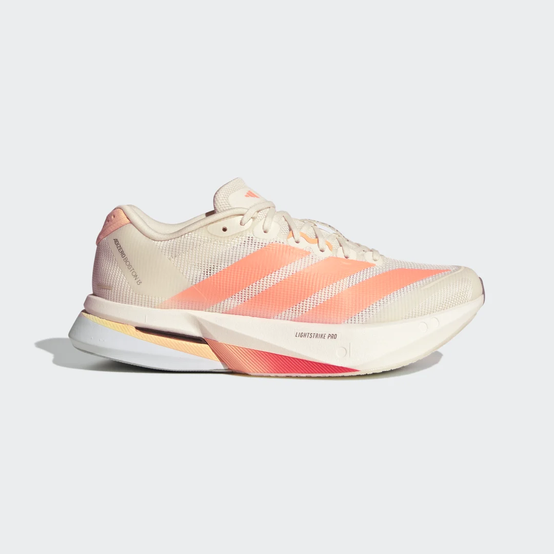 Detalle de Adidas Adizero Boston 13, zapatilla blanca