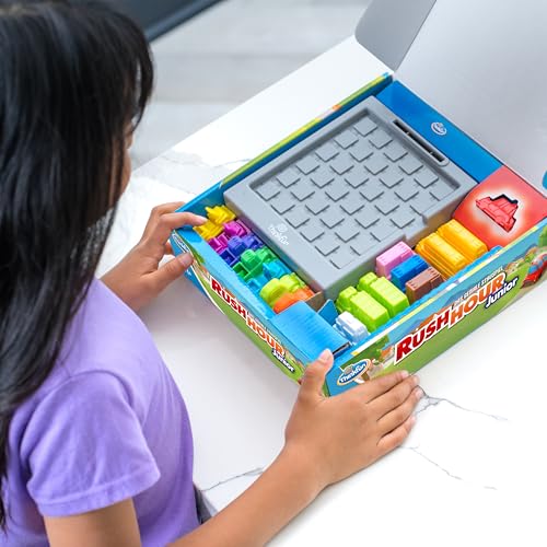 Detalle 2 de ThinkFun Rush Hour Junior – Logikspiel ab 5 Jahre, Denkspiel für 1 Spieler