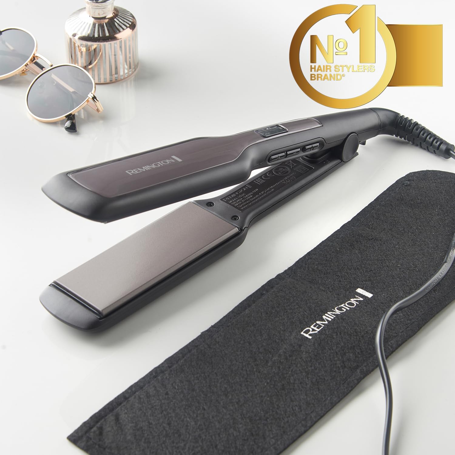 Thumbnail 1 de Remington S5525 Hair Straightener with 110mm Floating Plates and Digital Display