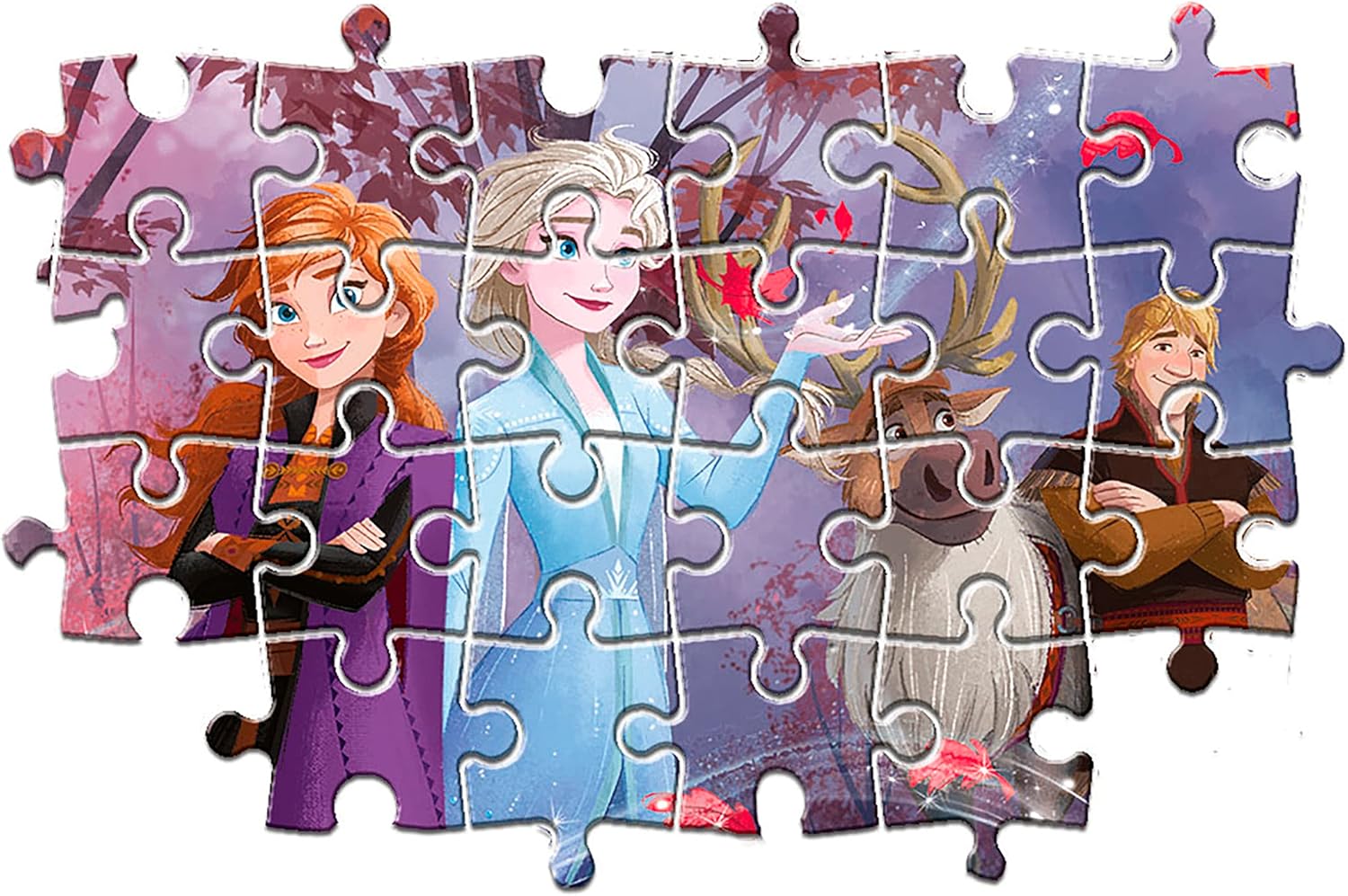 Thumbnail 4 de Clementoni Supercolor Puzzle Disney Frozen 60 pezzi (26474) per bambini da 4 anni, 62x42 cm, Made in Italy