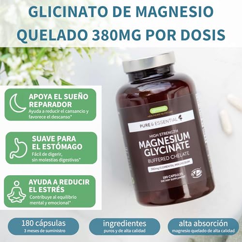 Detalle 2 de Igennus Glicinato de Magnesio Quelado 1300 mg | 180 cápsulas veganas