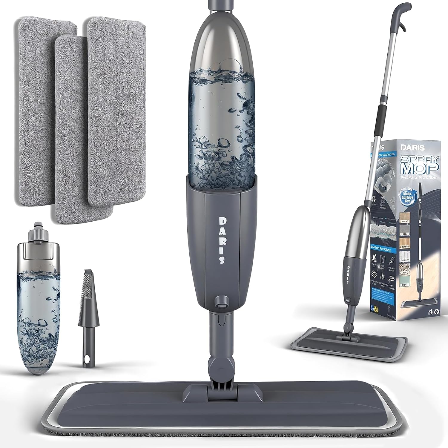 Microfibre Spray Mop with 360° Rotating Head