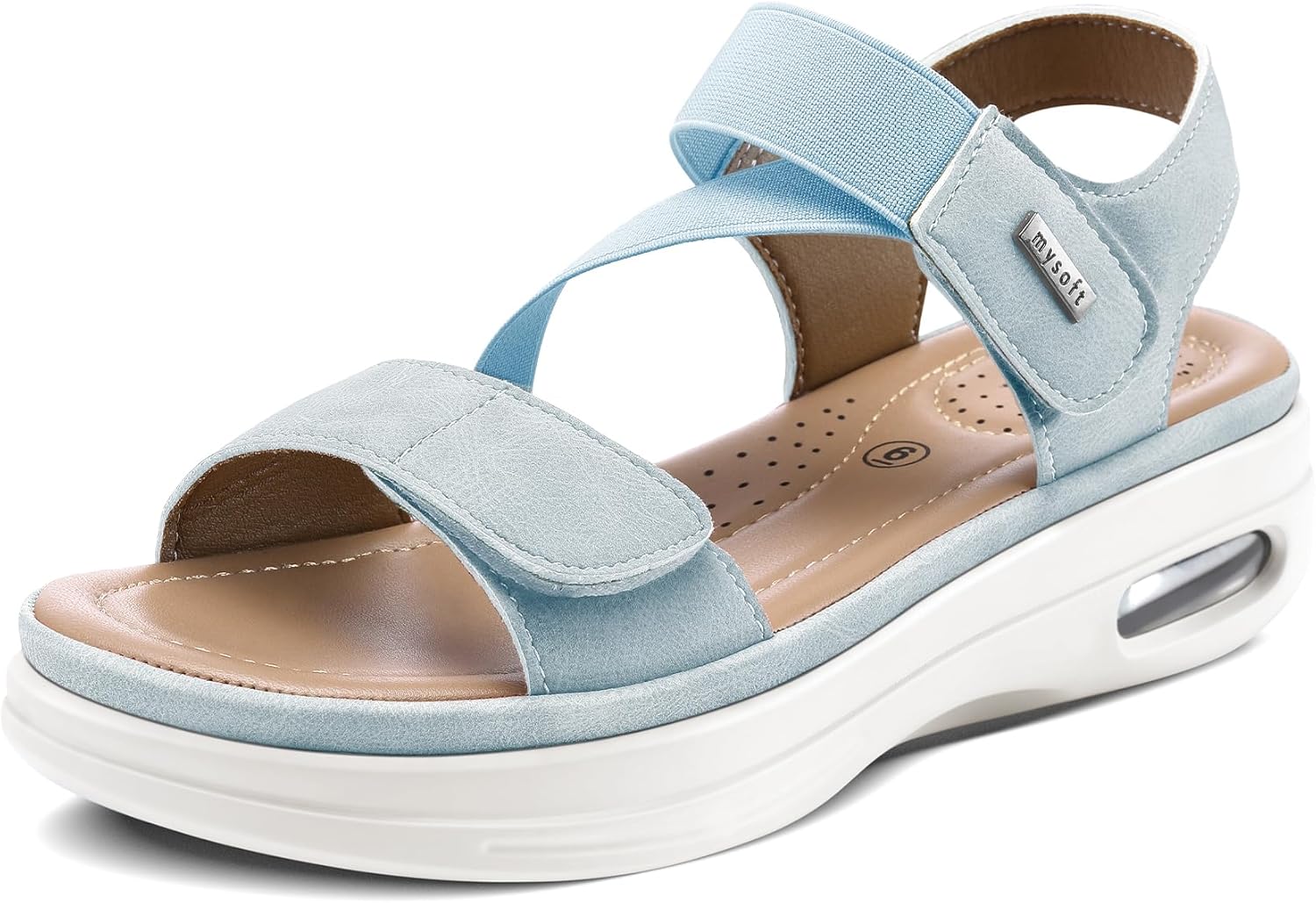 Thumbnail 6 de mysoft Women's Summer Walking Sandals with Air Cushion and Platform