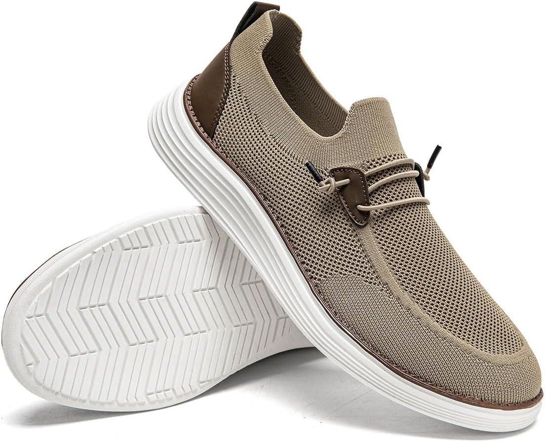 Thumbnail 1 de CAIQDM Bequeme nackte Slip-On-Loafer für Herren – hautfreundliche Innensohlen, rutschfeste Unterlage und luftige Outdoor-Fitness-Schuhe
