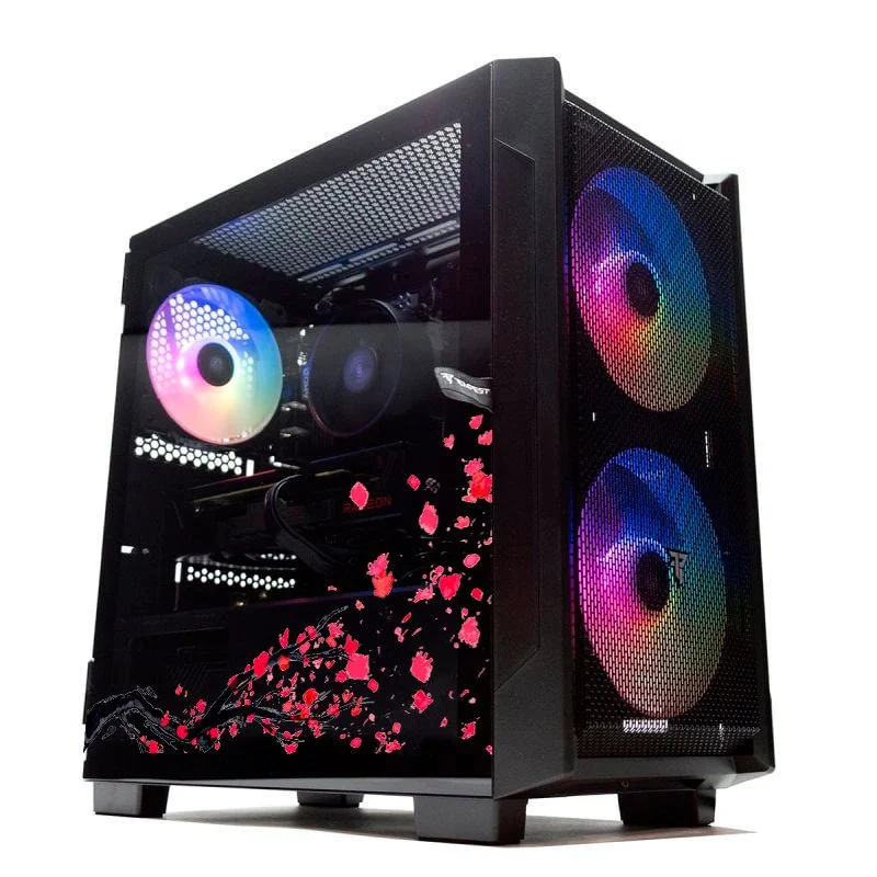 Detalle de PcCom Lite: AMD Ryzen 5 5500, 16GB RAM y RX 9060 XT 16GB. Todo en un, para hogar y oficina