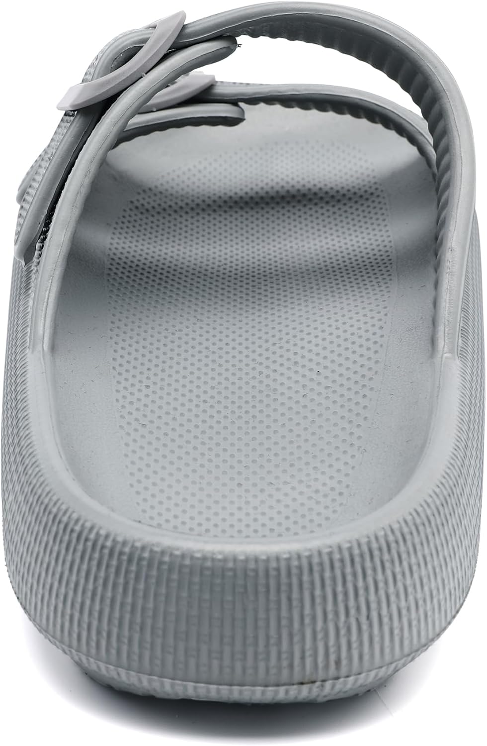 Detalle de Waysoland Cozyslides Original Damen/Herren – Wolkenschuhe mit verstellbaren Schnallen und rutschfester, schneller Trocknung