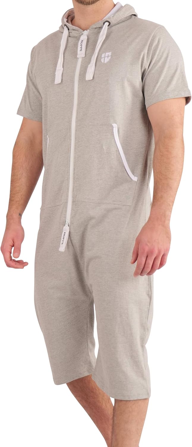 Thumbnail 6 de Gennadi Hoppe Herren Jumpsuit kurz – Overall Einteiler Jogger für den Sommer