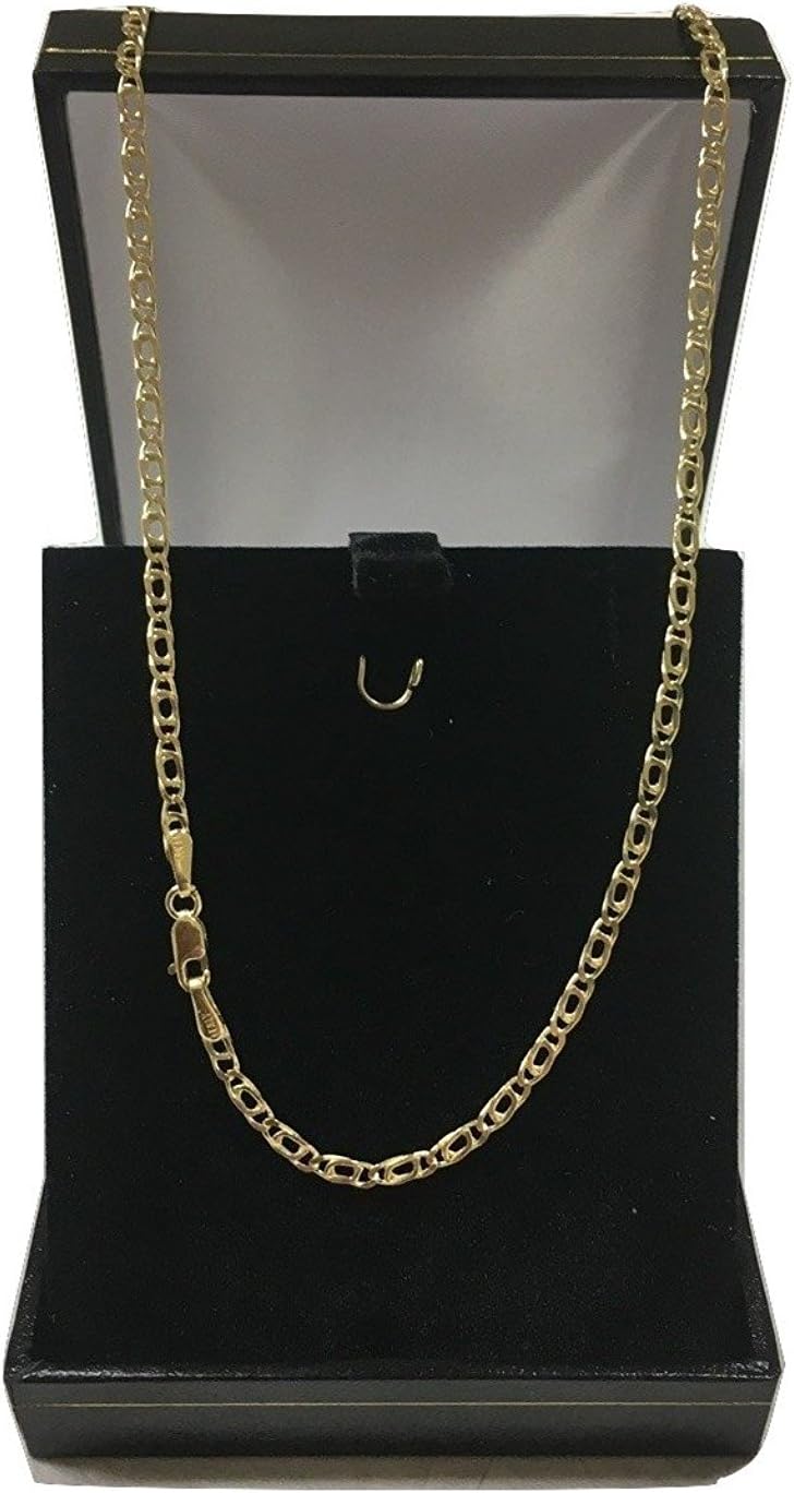 Detalle de Chaîne en Or Jaune 14 Carats (585) avec œil de tigre – Largeur 2,20 mm, longueur personnalisable