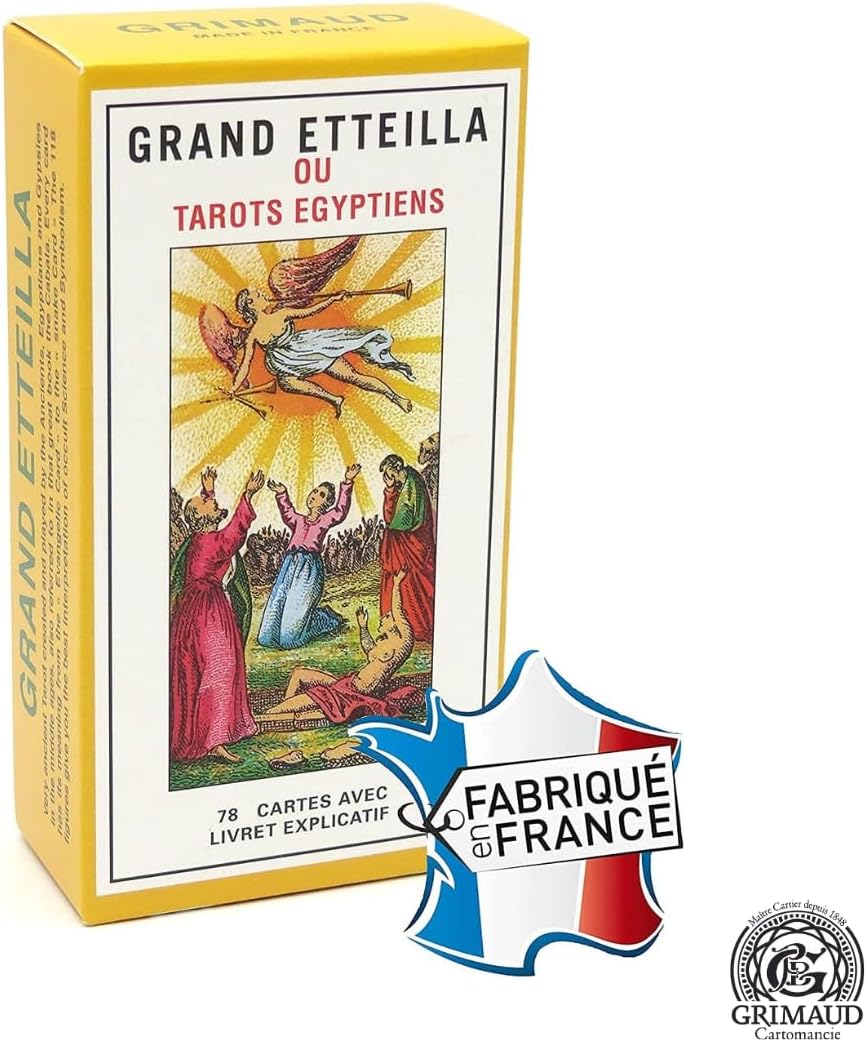 Detalle 2 de Grimaud – Grand Etteilla Ägyptisches Tarot: 78 Karten, inspiriert von der Antike