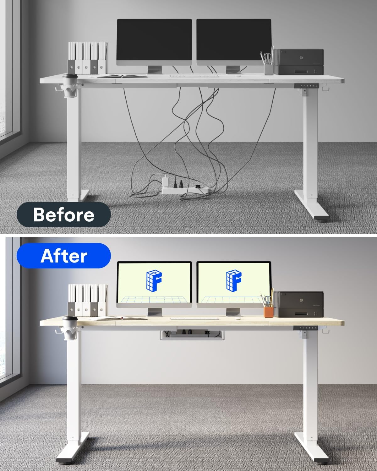Detalle de FLEXISPOT Standing Desk, 63" x 32