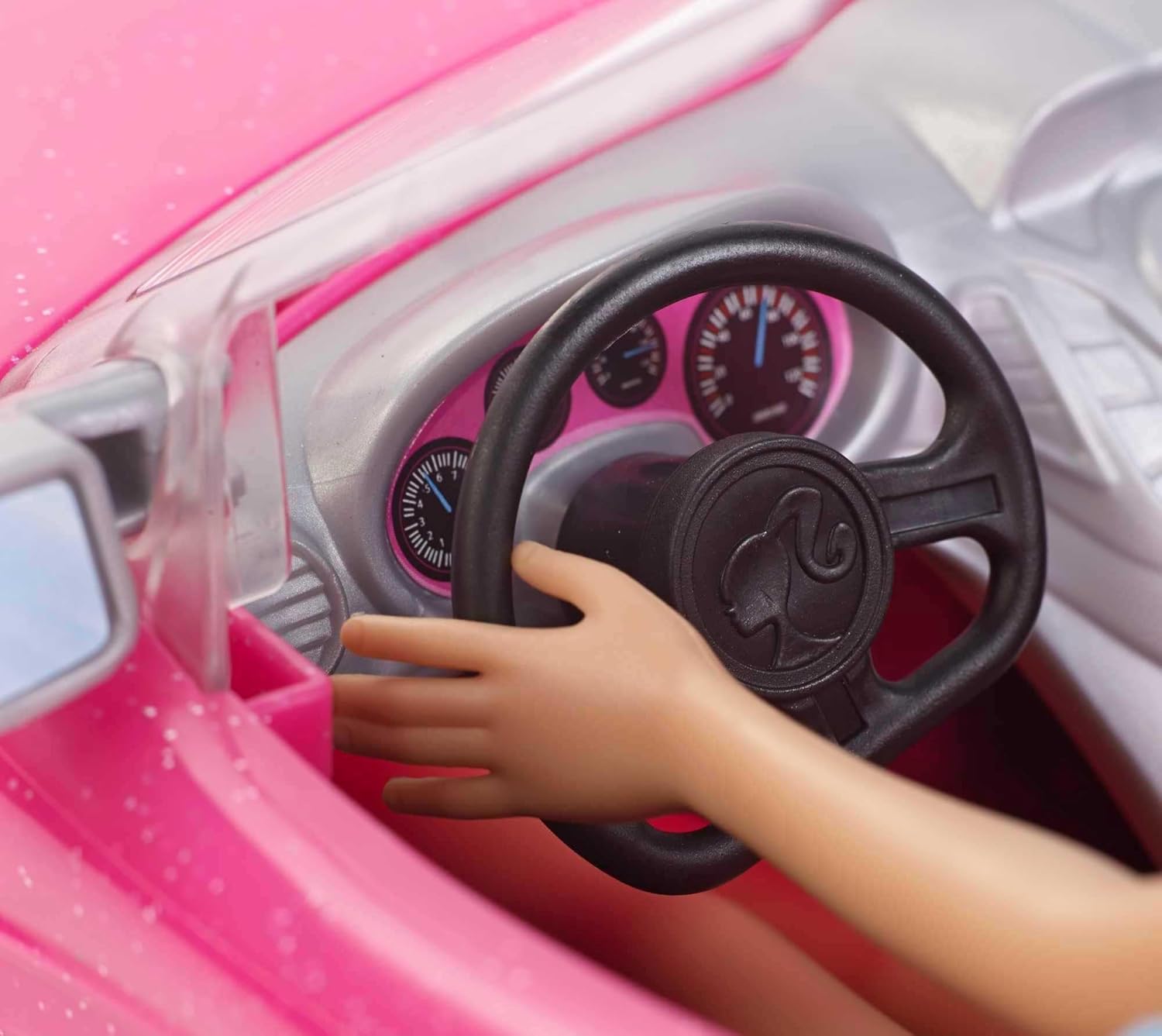 Thumbnail 2 de Barbie Sparkly Pink 2-Seater Car with Doll