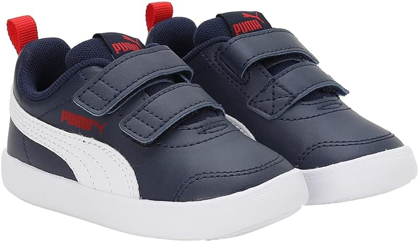 Thumbnail 4 de PUMA Kinder Courtflex V3 Sneaker – Niedriges Design, Wildleder-Obermaterial, EVA-Komfort